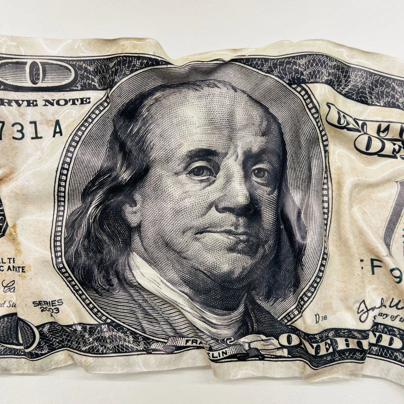 Sculpture froissée - Billet de 100$