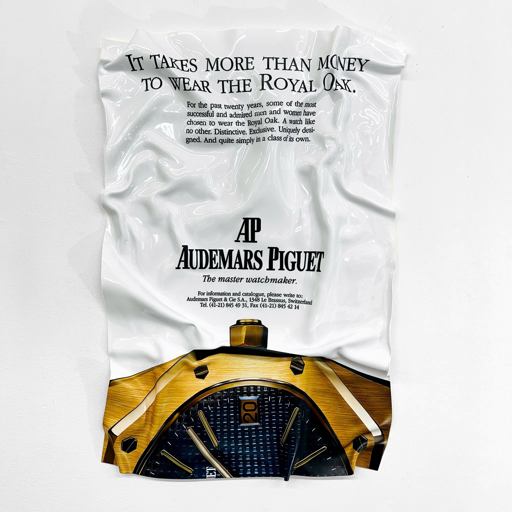 Tableau froissé - Audemars Piguet Royal Oak - Luxartis