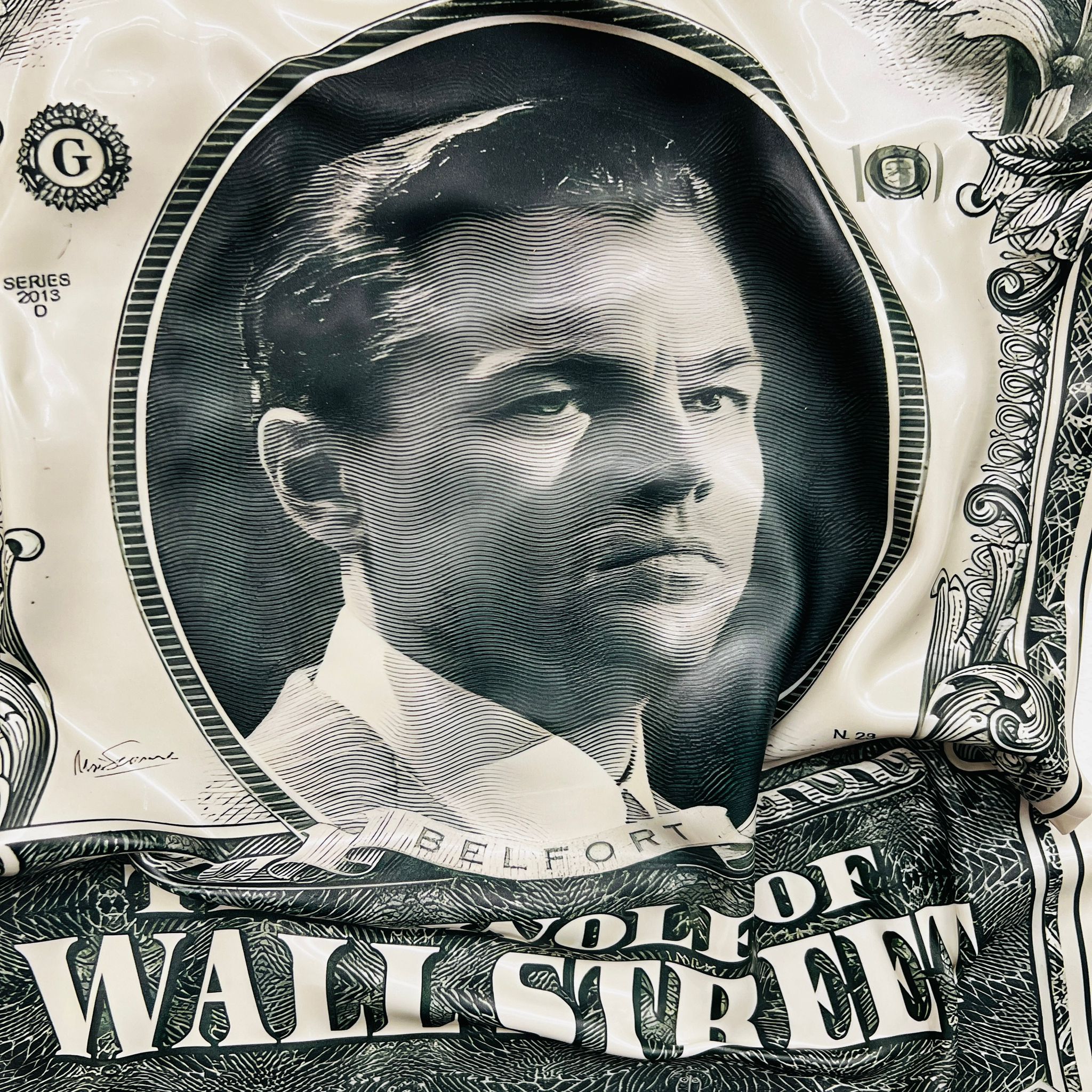 Tableau froissé - Wolf of Wall Street - Luxartis
