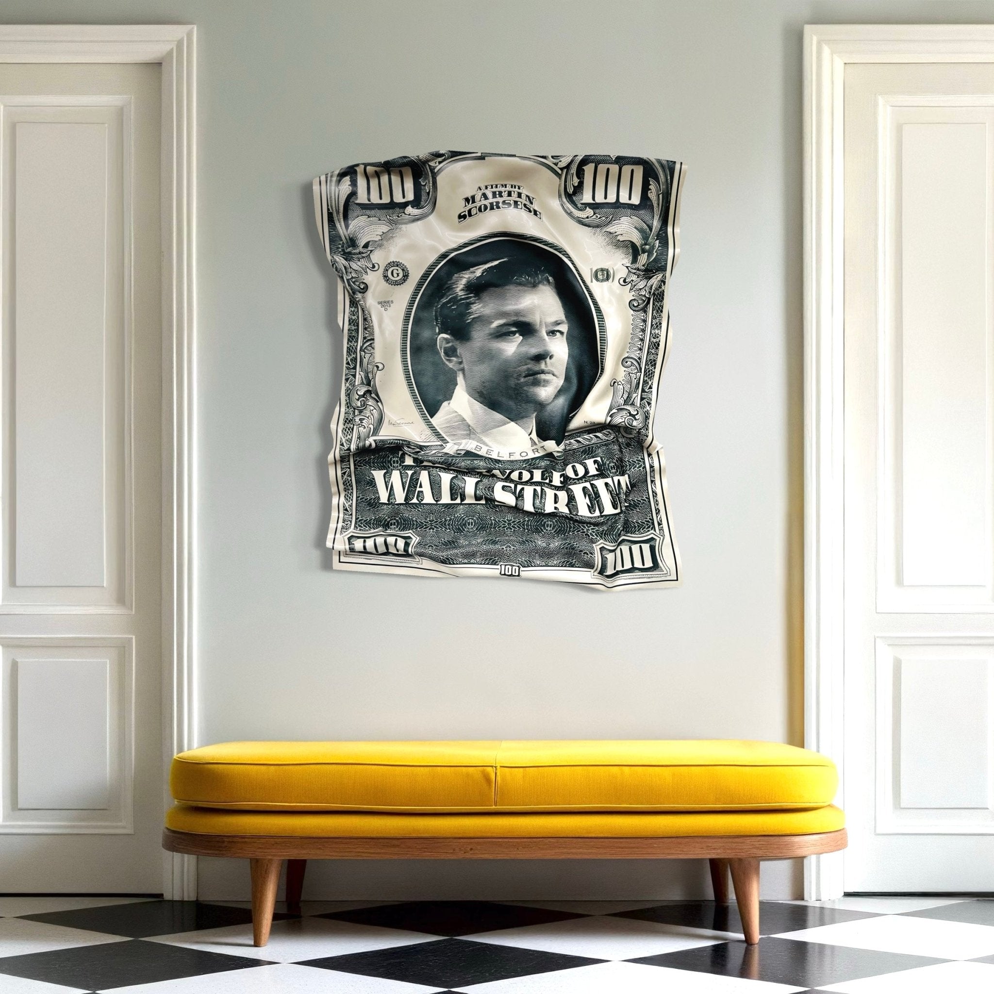 Tableau froissé - Wolf of Wall Street - Luxartis